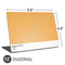Amber Yellow Universal Laptop 12in (9.8 x 6.8in) Skin